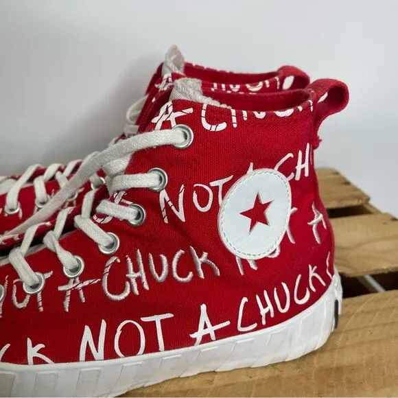 Converse Red High Tops Not a Chuck sneaker M9 W11