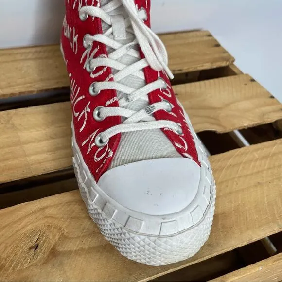 Converse Red High Tops Not a Chuck sneaker M9 W11