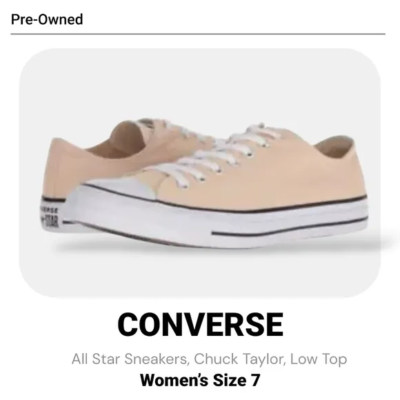 Converse Sneakers Women’s Size 7 Chuck Taylor Ox Sneakers Raw Ginger Unisex NEW
