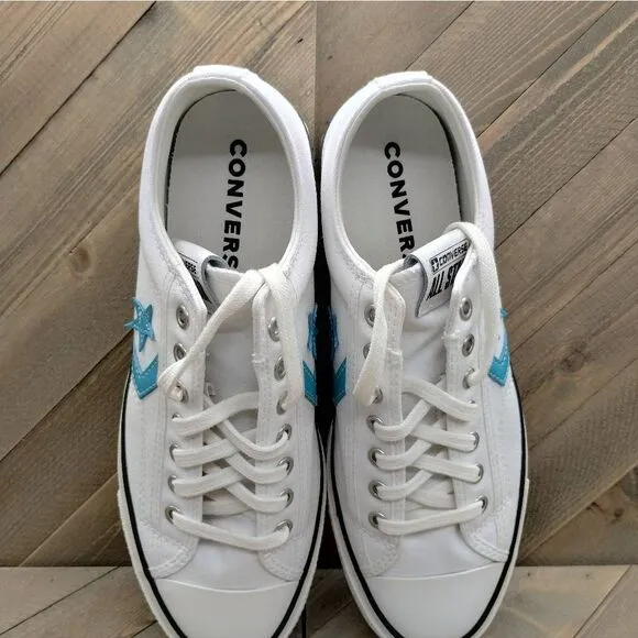 Converse Star Player 76 White Ocean Drip‎ Blue Casual Sneakers Womens Size 9.5