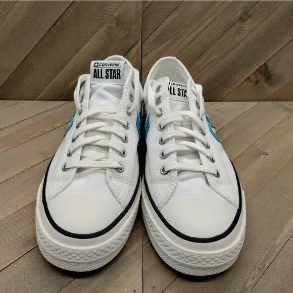 Converse Star Player 76 White Ocean Drip‎ Blue Casual Sneakers Womens Size 9.5