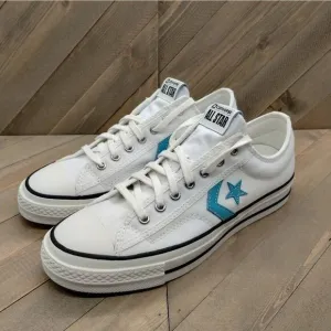 Converse Star Player 76 White Ocean Drip‎ Blue Casual Sneakers Womens Size 9.5