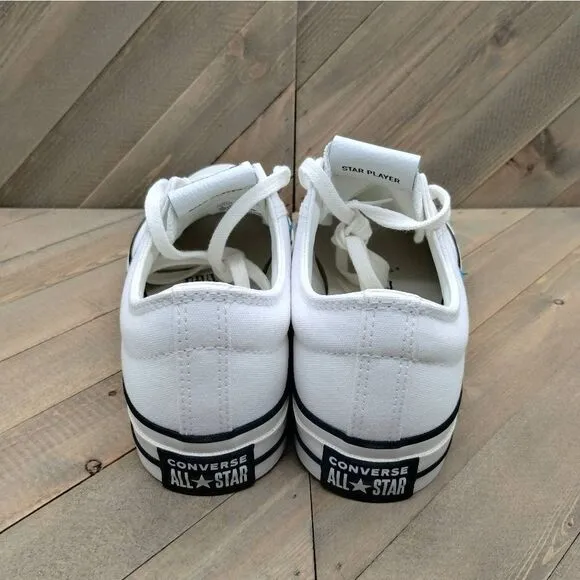 Converse Star Player 76 White Ocean Drip‎ Blue Casual Sneakers Womens Size 9.5
