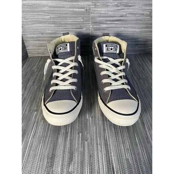 Converse Unisex Adults CTAS Sneakers‎ Gray 146993C High Top Lace up M 8 W 10 New