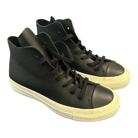 Converse | Unisex Chuck Taylor All Star Hi Leather Lace Up Sneakers | M3 W5