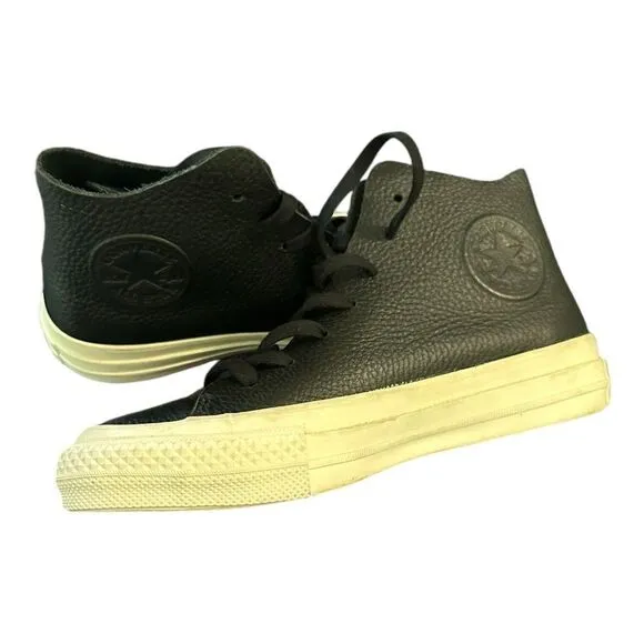 Converse | Unisex Chuck Taylor All Star Hi Leather Lace Up Sneakers | M3 W5