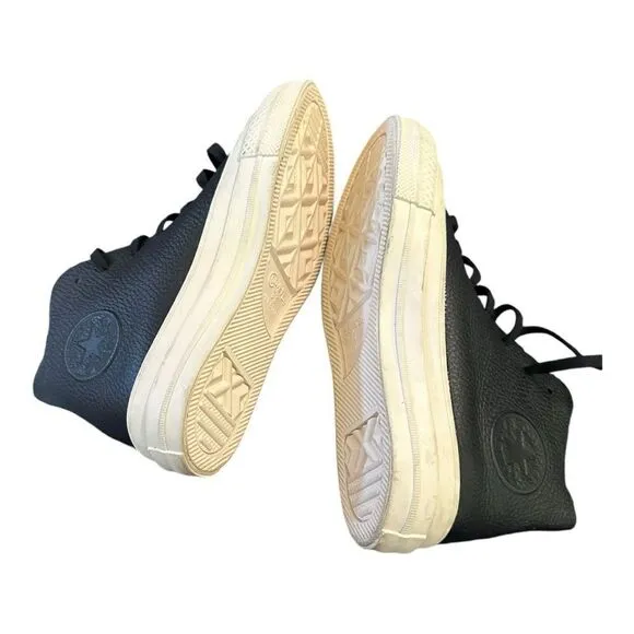 Converse | Unisex Chuck Taylor All Star Hi Leather Lace Up Sneakers | M3 W5
