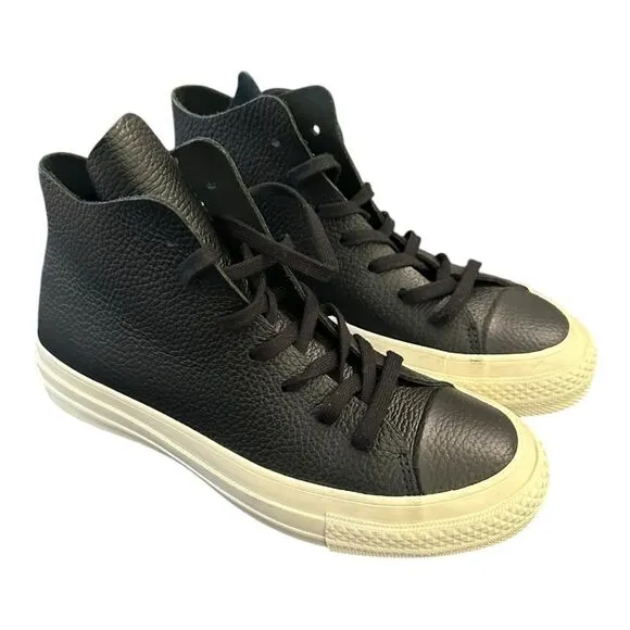 Converse | Unisex Chuck Taylor All Star Hi Leather Lace Up Sneakers | M3 W5