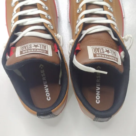 Converse Unisex Kids Shoes Brown Size 5 Junior