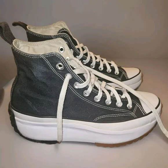 Converse Unisex Run Star Hike 166800C Black Shoes Sneakers Size M 8.5 / W 10