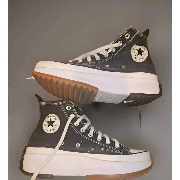 Converse Unisex Run Star Hike 166800C Black Shoes Sneakers Size M 8.5 / W 10