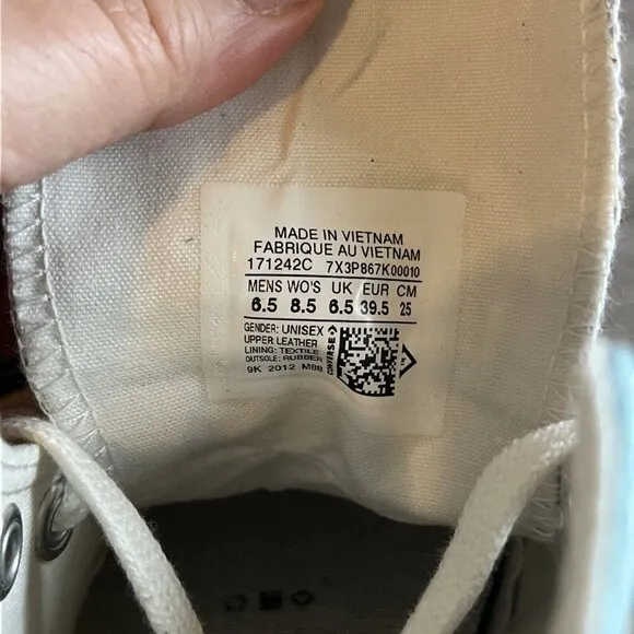 Converse x Chinatown Market Lakers 3 In a Row Leather Chuck Hi Size M 6.5 W 8.5