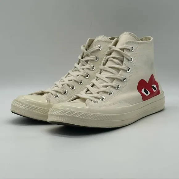 Converse x Comme Des Garçons Play Sneakers. Sz. 12