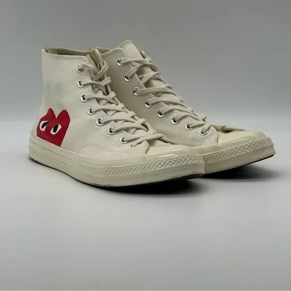 Converse x Comme Des Garçons Play Sneakers. Sz. 12