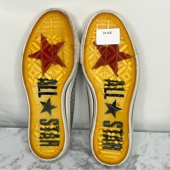 Converse x John Varvatos CT OX Blanket Stitch Unisex Gray Shoe Size 7 or 5