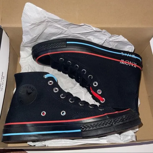 Converse x Know Wave Black Chuck 70 HI shoes