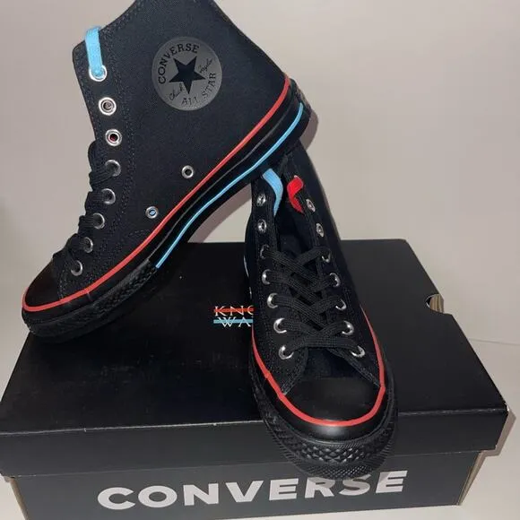 Converse x Know Wave Black Chuck 70 HI shoes