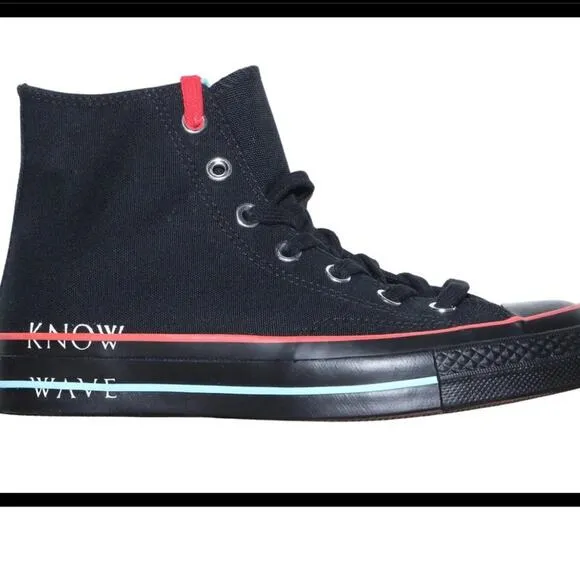 Converse x Know Wave Black Chuck 70 HI shoes