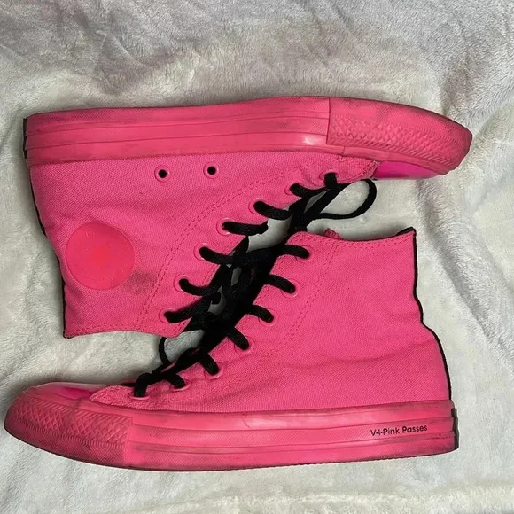 Converse X OPI V-I-Pink Passes Chuck Taylor All Star High Top Sneakers Size 6