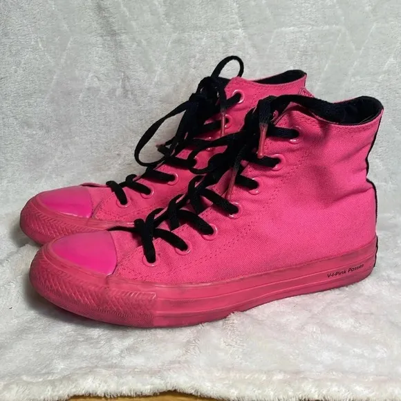 Converse X OPI V-I-Pink Passes Chuck Taylor All Star High Top Sneakers Size 6