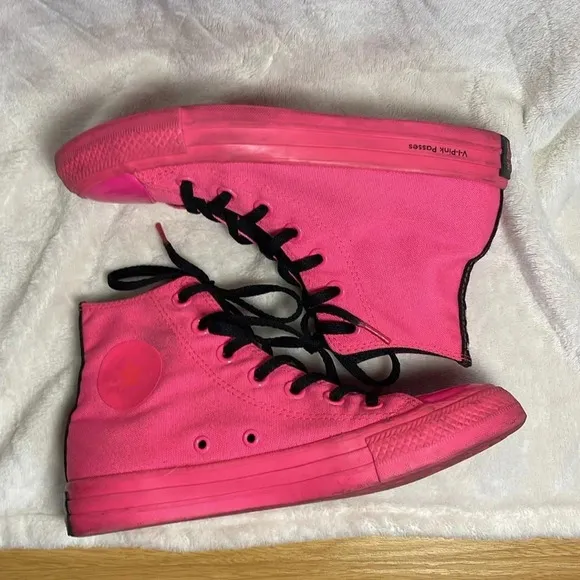 Converse X OPI V-I-Pink Passes Chuck Taylor All Star High Top Sneakers Size 6