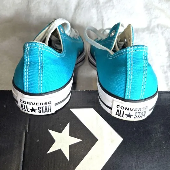 Converse All Stars Teal Sneakers, Sz 9(women's), sz 7 (men's) Unisex.