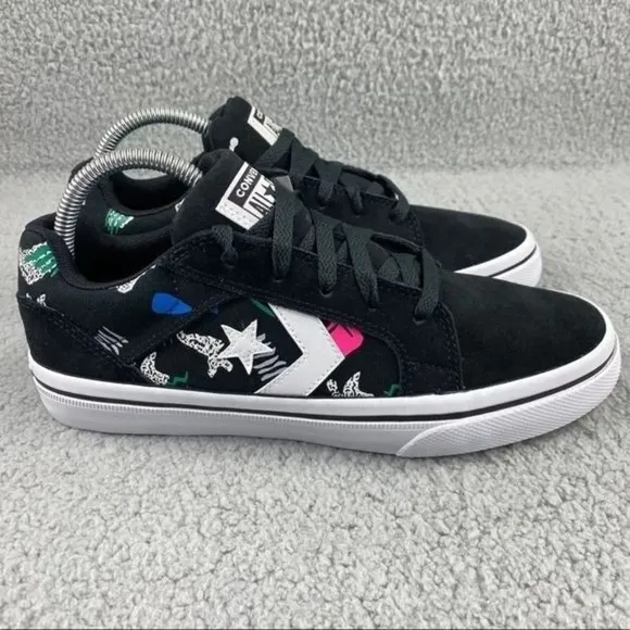 CONVERSE EL DISTRITO 2.0 OX Shoes Leather Unisex Sneakers Women 8.5 Men‎ 7 Black