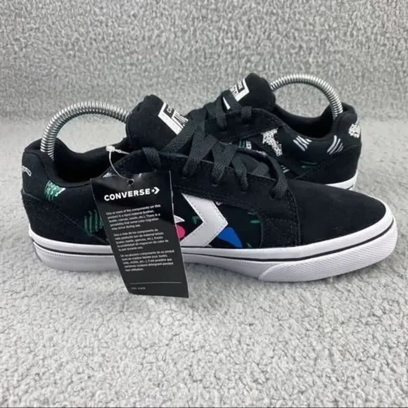 CONVERSE EL DISTRITO 2.0 OX Shoes Leather Unisex Sneakers Women 8.5 Men‎ 7 Black
