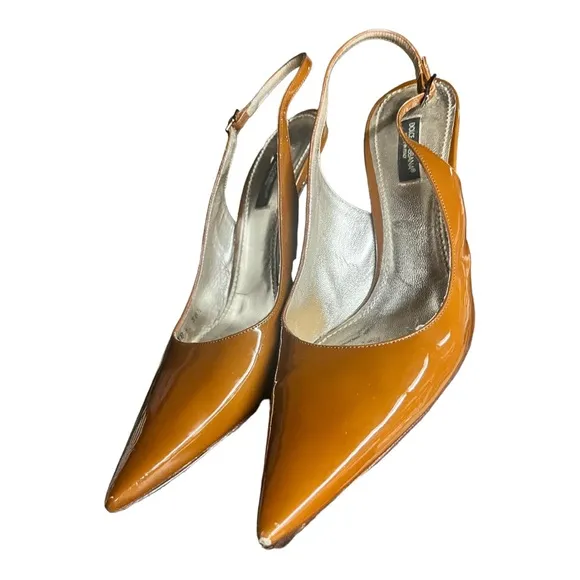 COPY - Dolce &amp; Gabanna Womens pointy toe heel shoes size 38 1/2