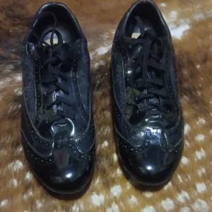 COPY - Louis Vuitton Burgundy Patent Leather Lace-Up Wingtip Flats Shoes, Size 9