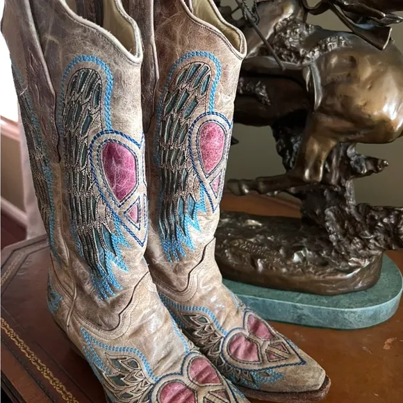 Corral Boots with HEARTS