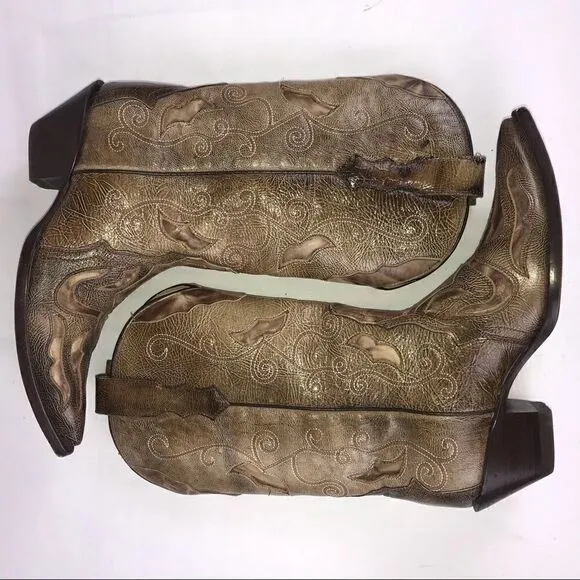 Corral  Womens Brown Cutout Western Style boots