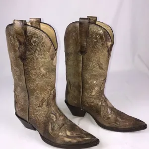 Corral  Womens Brown Cutout Western Style boots