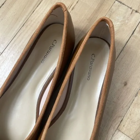 C.Paravano Women's Flats | Ballet Flats for Women | Brown Flats Shoes NWOT Sz 10