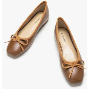 C.Paravano Women's Flats | Ballet Flats for Women | Brown Flats Shoes NWOT Sz 10