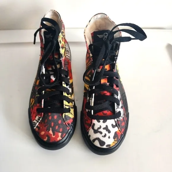 Creative Recreation Zues Hi Animal Print Sneakers Size 3.5