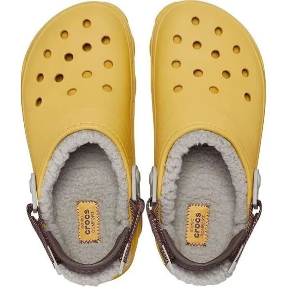 Crocs All Terrain 207936-76A Clog Unisex M9/W11 Desert Grass Lined Shoes APP1382