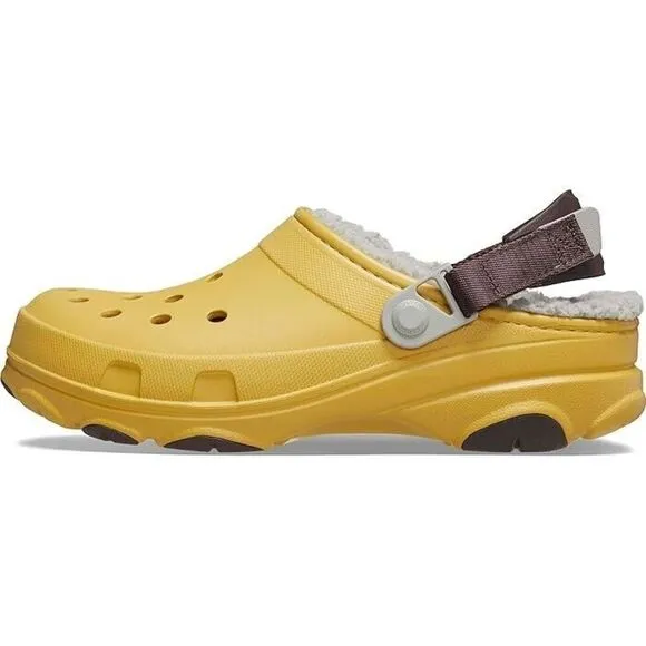 Crocs All Terrain 207936-76A Clog Unisex M9/W11 Desert Grass Lined Shoes APP1382