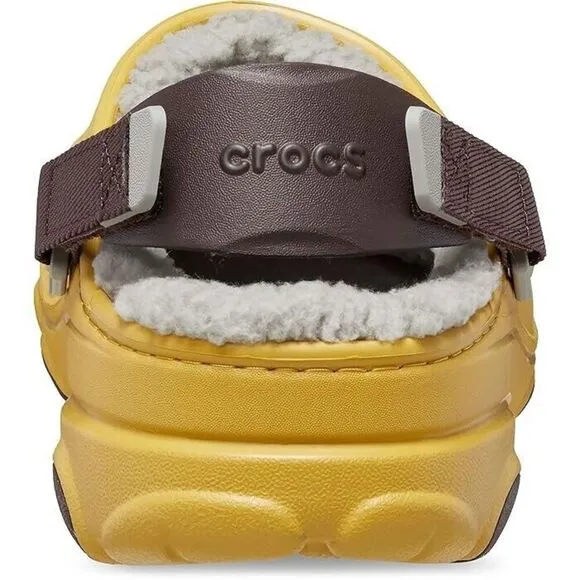 Crocs All Terrain 207936-76A Clog Unisex M9/W11 Desert Grass Lined Shoes APP1382