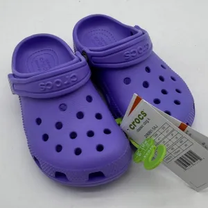 Crocs Classic Clog Kids Purple Comfort Slip On Shoes Size C11