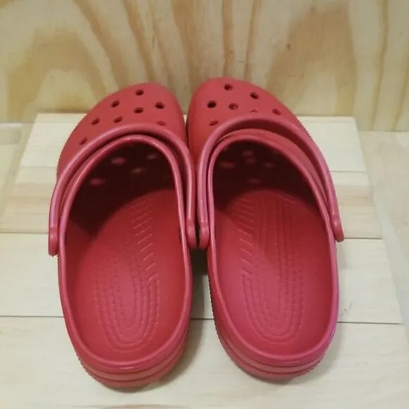 Crocs Clogs Men Sz 13Classic Red Slip On Sandals  Shoes