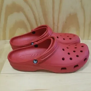 Crocs Clogs Men Sz 13Classic Red Slip On Sandals  Shoes