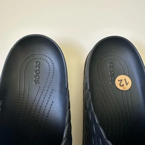 CROCS “ DYLAN” Woven Slip-on Clogs /Shoes | Black NWT~ Men’s 12