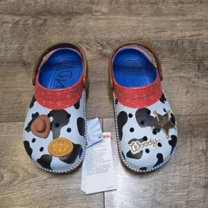 Crocs Toy Stoey Woody Themed Clogs - Red, Black, White Youth Boys J3