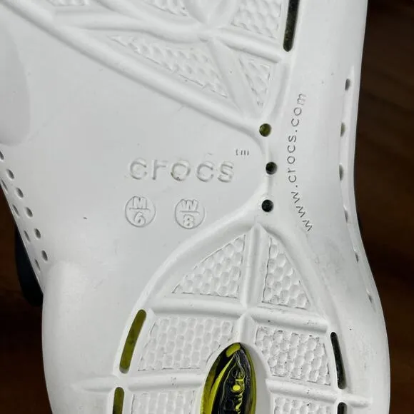 Crocs Unisex LiteRide 360 Yellow Marbled Clogs Women's Size 8 Shoes (207634-02K)