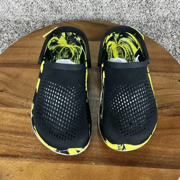 Crocs Unisex LiteRide 360 Yellow Marbled Clogs Women's Size 8 Shoes (207634-02K)