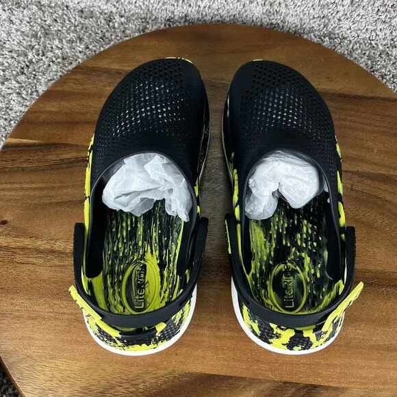 Crocs Unisex LiteRide 360 Yellow Marbled Clogs Women's Size 8 Shoes (207634-02K)