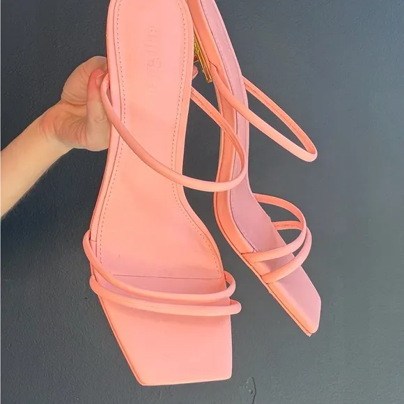 Cult Gaia Pink Strappy Heels