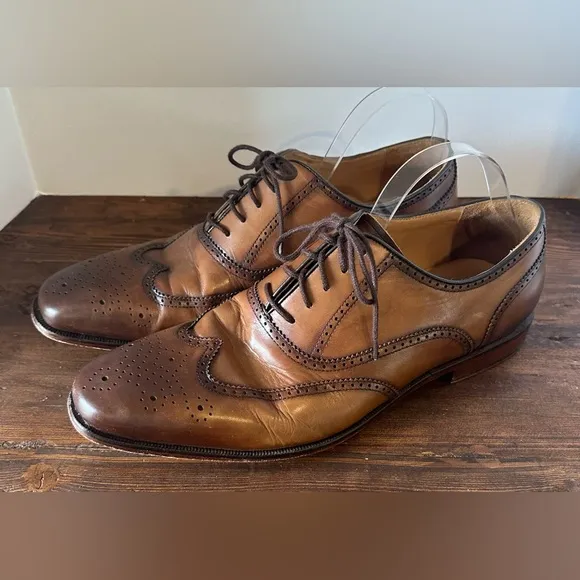 Curatore Wingtip Leather Oxford Men's Brown Mens 12 Classic Style.