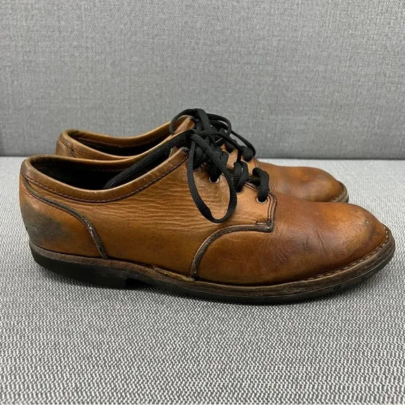 Danger Mt.Tabor 643 Harvest Brown Men’s EE‎ Leather Oxford Shoes Size 9